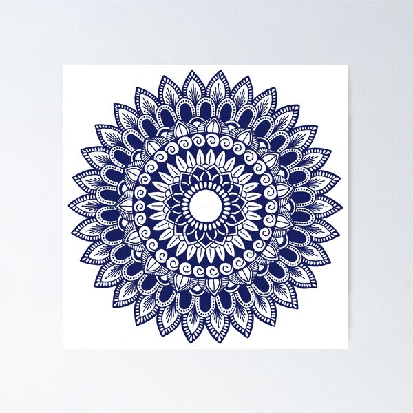 Item preview, Mandala (navy blue) designed and sold by Calen  Picard-Carroll.