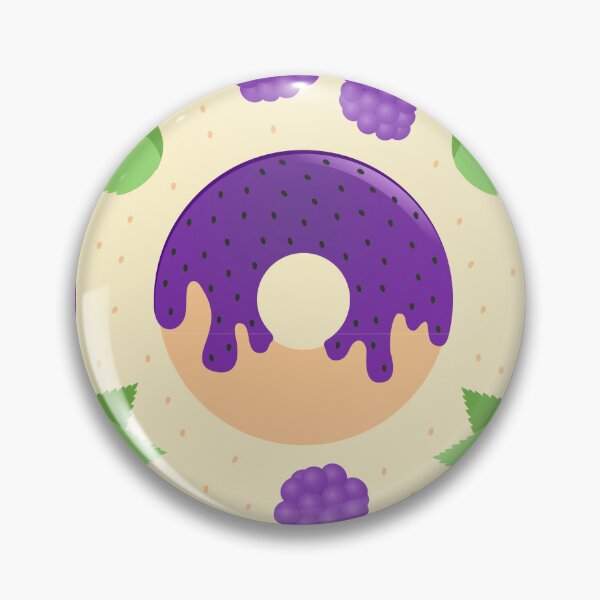 Item preview, Blackberry donut with beige background designed and sold by ChallaDesign.