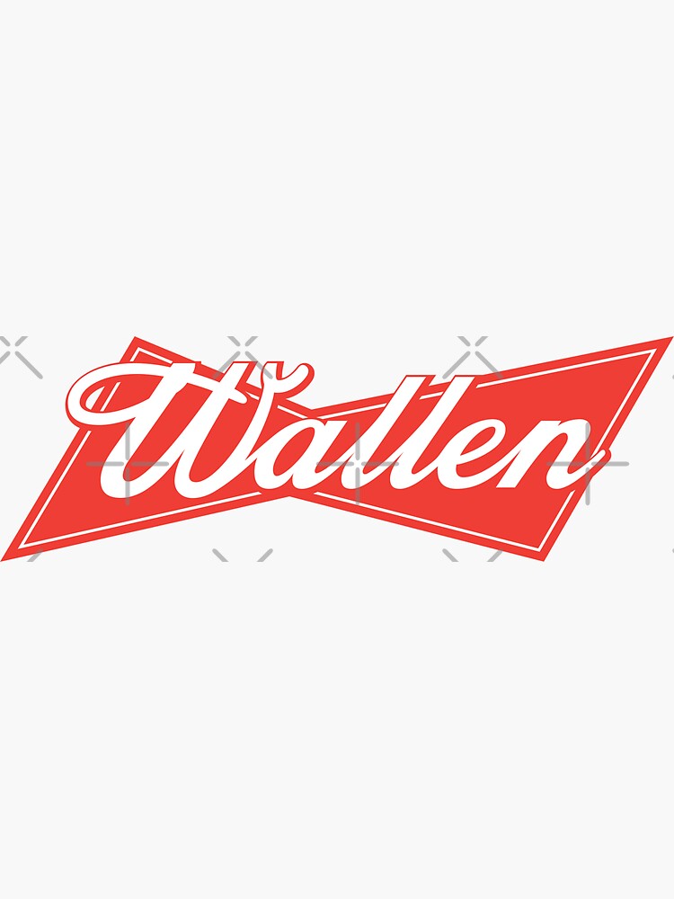 "Wallen Country Beer Sign Parody Logo" Sticker for Sale by