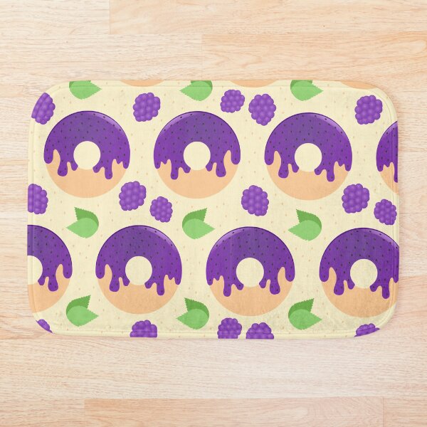 Artikelvorschau, Brombeere-Donut mit Hintergrund Beige entworfen und verkauft von ChallaDesign.