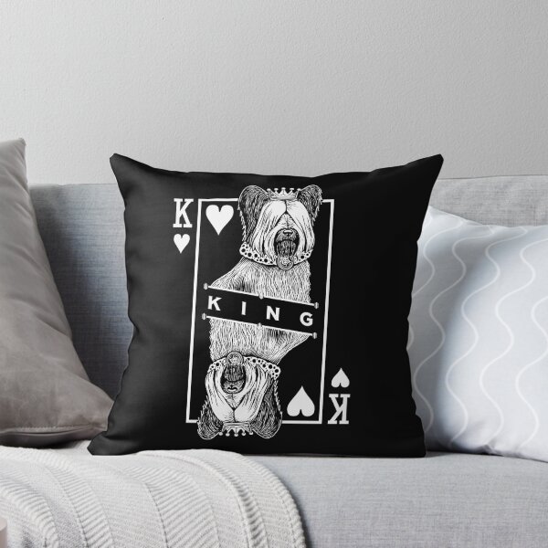 Item preview, Skye Terrier King Of Hearts Funny Dog Lover Pop Art designed and sold by GrandeDuc.
