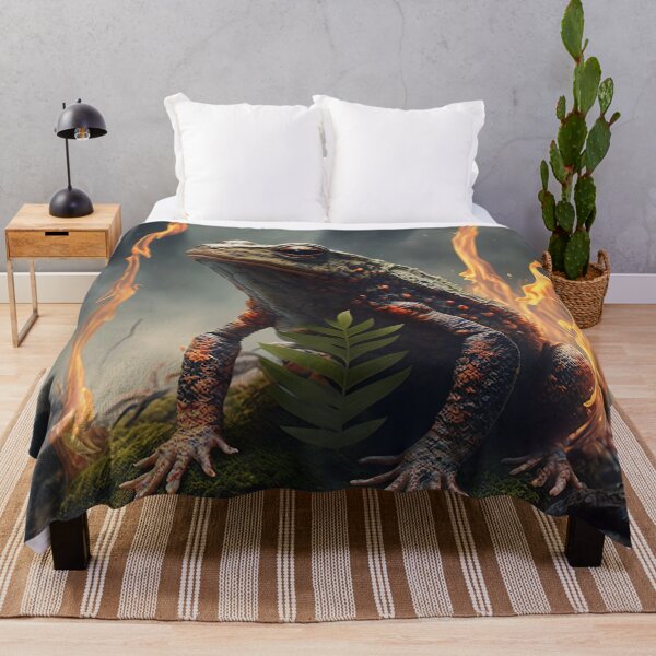 Item preview, frog in fire designed and sold by WallArtExclusiv.
