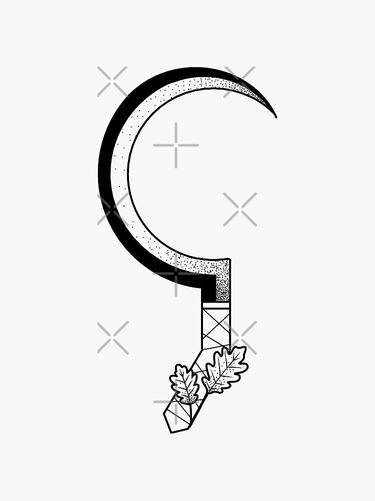Thumbnail 3 of 3, Sticker, DND druid design designed and sold by FineHades.