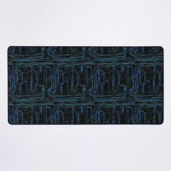 Item preview,  Cyberpunk neon matrix futuristic circuitboard wires code pattern  designed and sold by SJG-digital.