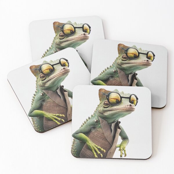 Item preview, Lizard-businessmen in the suit with glasses designed and sold by mybestpicture.