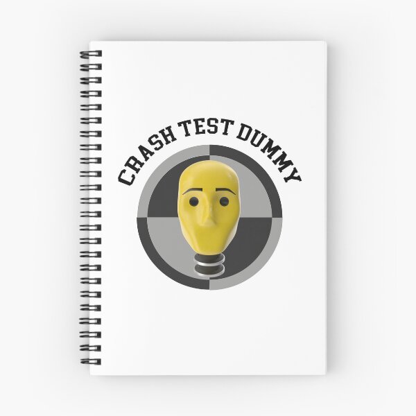Item preview, Crash Test Dummy Yellow Head with Safety Mark Background designed and sold by activlifewear.