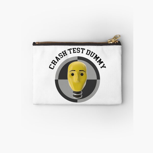Artikelvorschau, Crash Test Dummy Gelber Kopf mit Sicherheitszeichen Hintergrund entworfen und verkauft von activlifewear.