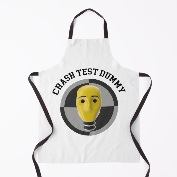 Item preview, Crash Test Dummy Yellow Head with Safety Mark Background designed and sold by activlifewear.