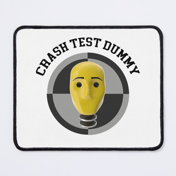 Item preview, Crash Test Dummy Yellow Head with Safety Mark Background designed and sold by activlifewear.