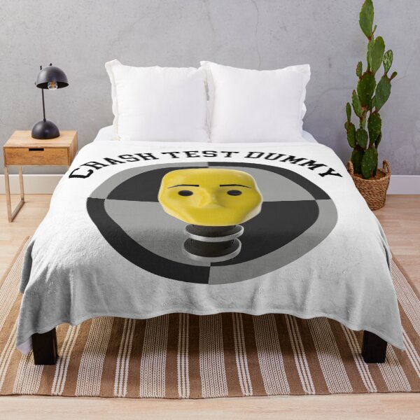 Item preview, Crash Test Dummy Yellow Head with Safety Mark Background designed and sold by activlifewear.