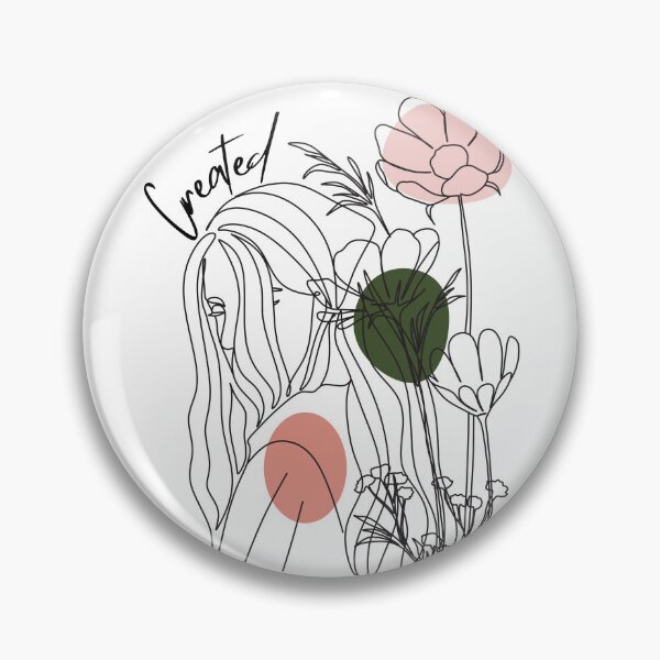 Item preview, Created line art abstract woman with flowers and colors designed and sold by P3113creates.
