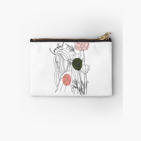 Item preview, Created line art abstract woman with flowers and colors designed and sold by P3113creates.