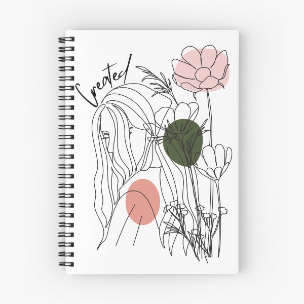 Item preview, Created line art abstract woman with flowers and colors designed and sold by P3113creates.