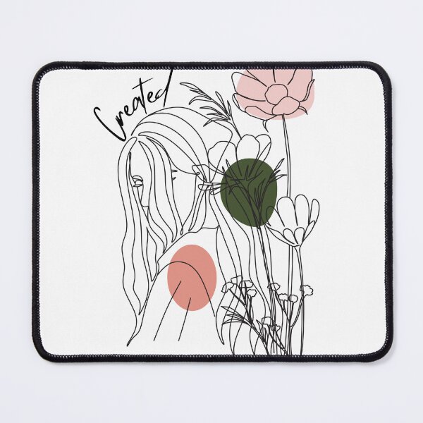 Item preview, Created line art abstract woman with flowers and colors designed and sold by P3113creates.