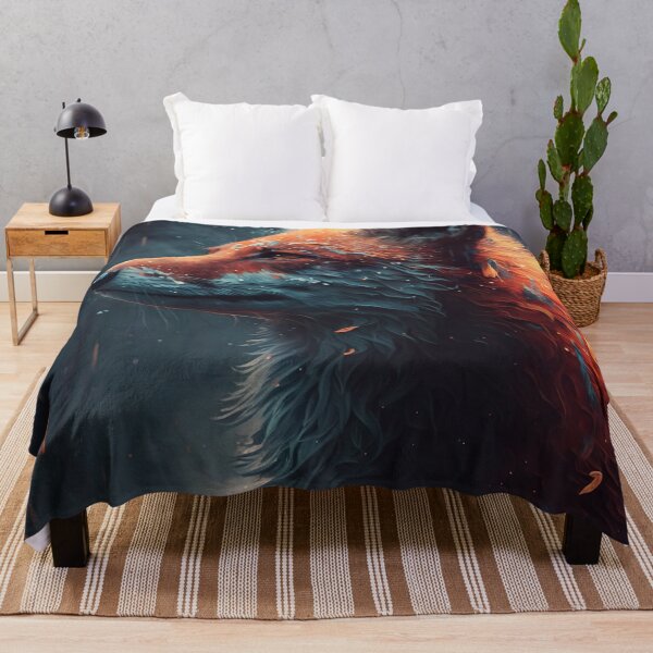 Item preview, fox in fire designed and sold by WallArtExclusiv.