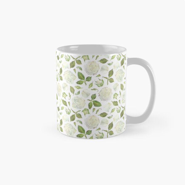 Item preview, Pattern of white roses. Watercolor botanical illustration. designed and sold by Trilisti.