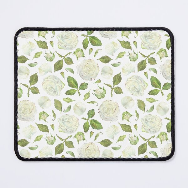 Item preview, Pattern of white roses. Watercolor botanical illustration. designed and sold by Trilisti.