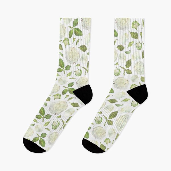 Item preview, Pattern of white roses. Watercolor botanical illustration. designed and sold by Trilisti.