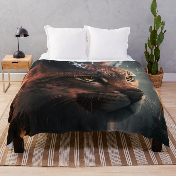 Item preview, Lynx in the fire designed and sold by WallArtExclusiv.