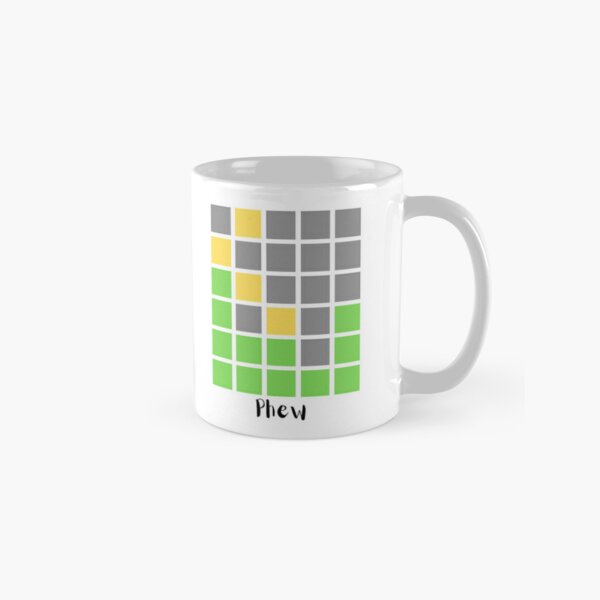 Wordle Game Drop the word Mug, Wordle Sarcastic, Wordle Coffee Mug