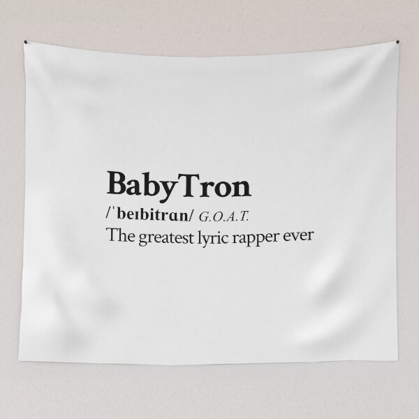 Item preview, Babytron Underground Hip Hop Rap  Greatest lyric rapper alive designed and sold by StickTheSong.