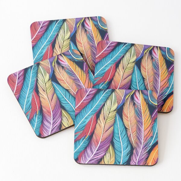 Item preview, Colorful Feathers Texture designed and sold by NickoGibson.
