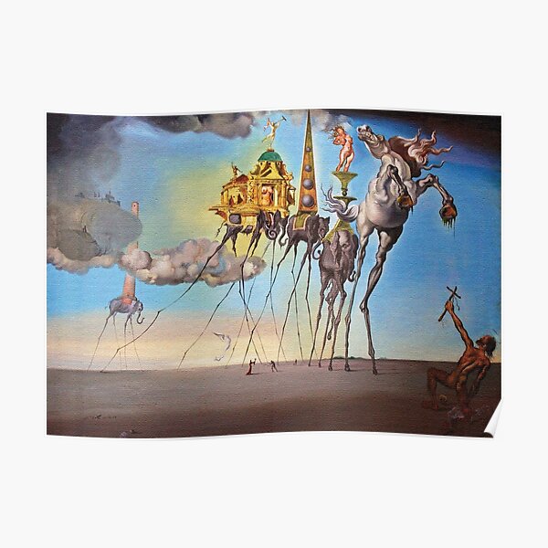 The temptation of st. Anthony Poster