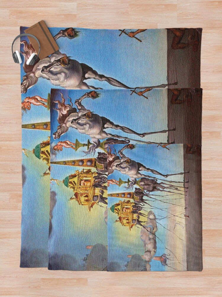 Alternate view of The temptation of st. Anthony Throw Blanket