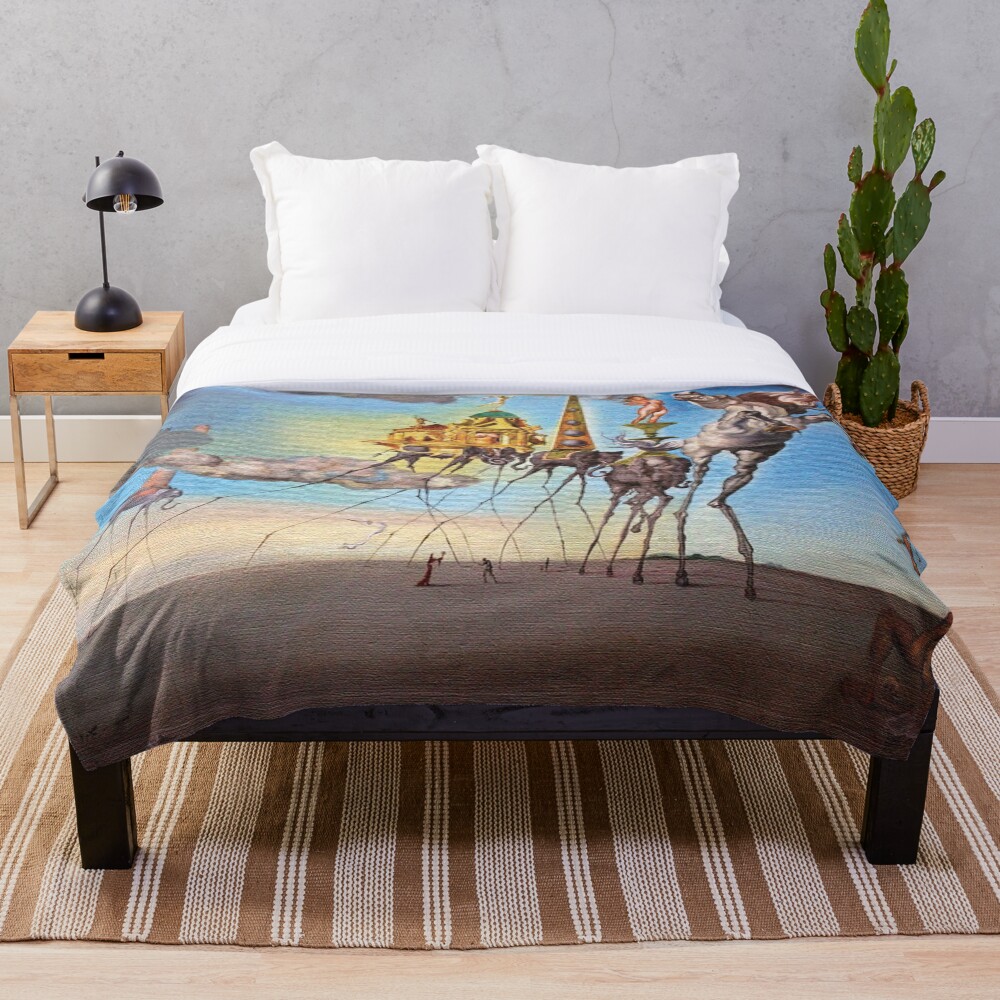The temptation of st. Anthony Throw Blanket