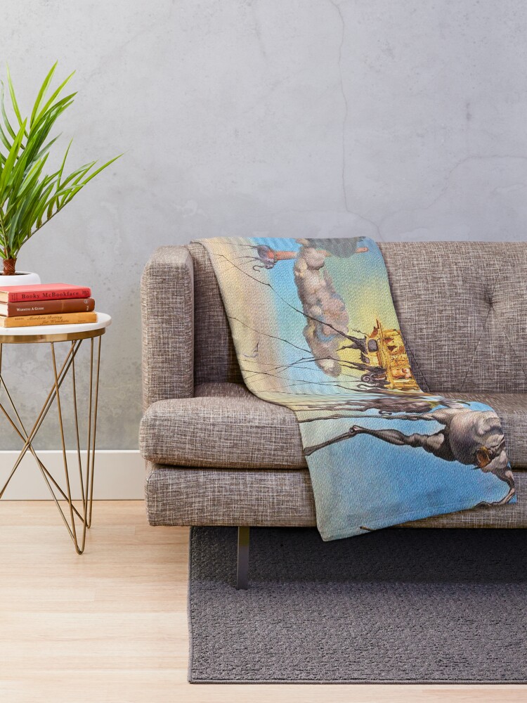 Alternate view of The temptation of st. Anthony Throw Blanket