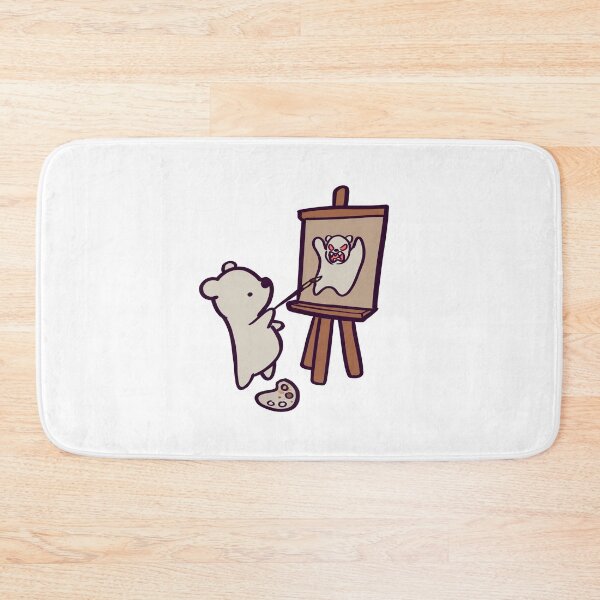Item preview, Self-Pawtrait - Cute Cartoon Polar Bear Painter designed and sold by ThumboArtBumbo.