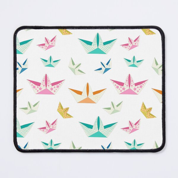 Item preview, seamless pattern of colored paper boats designed and sold by YuYuKoroleva.