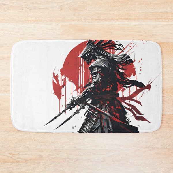 Item preview, Japanese samurai warrior in full battle gear ready for an attack designed and sold by LuPa Creative.