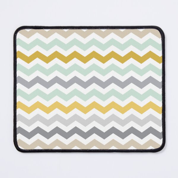 Item preview, Grey Mint & Yellow Chevron Zig Zag pattern designed and sold by inspirationzgal.