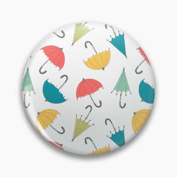Item preview, seamless pattern of colored retro umbrellas designed and sold by YuYuKoroleva.