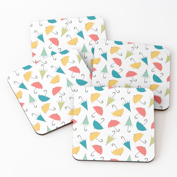 Item preview, seamless pattern of colored retro umbrellas designed and sold by YuYuKoroleva.