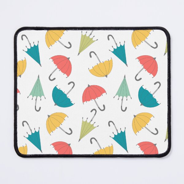 Item preview, seamless pattern of colored retro umbrellas designed and sold by YuYuKoroleva.