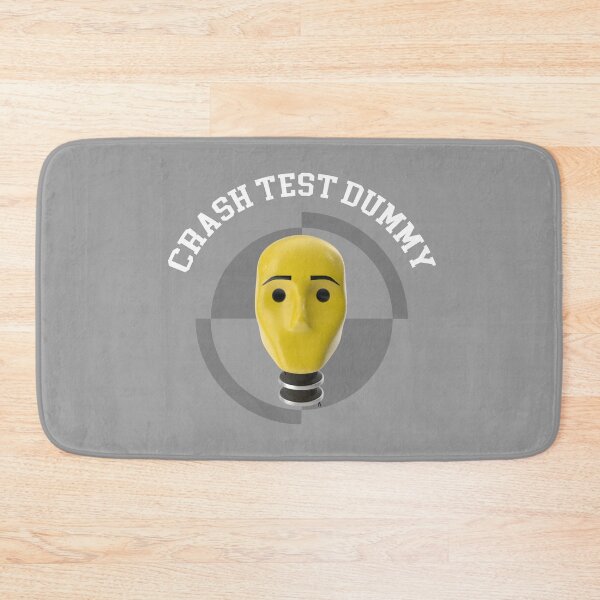 Item preview, Crash Test Dummy Yellow Head with Safety Mark Background designed and sold by activlifewear.