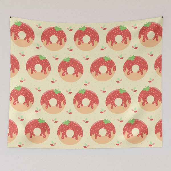 Item preview, Strawberry Donut Beige designed and sold by ChallaDesign.
