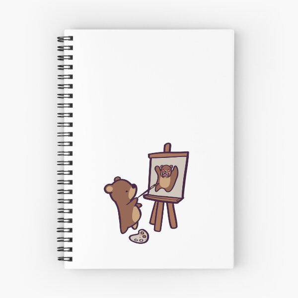 Item preview, Self-Pawtrait - Cute Cartoon Brown Bear Painter designed and sold by ThumboArtBumbo.