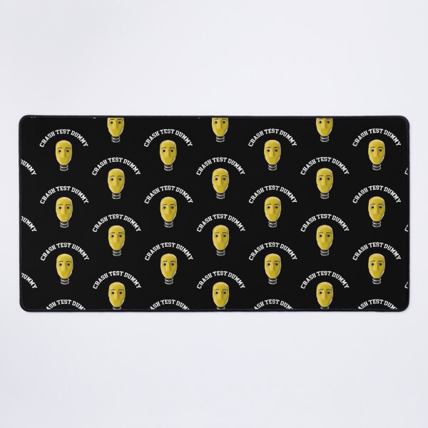 Item preview, Crash Test Dummy Yellow Head with Safety Mark Background designed and sold by activlifewear.