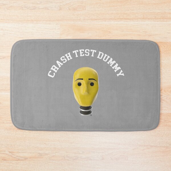 Item preview, Crash Test Dummy Yellow Head with Safety Mark Background designed and sold by activlifewear.