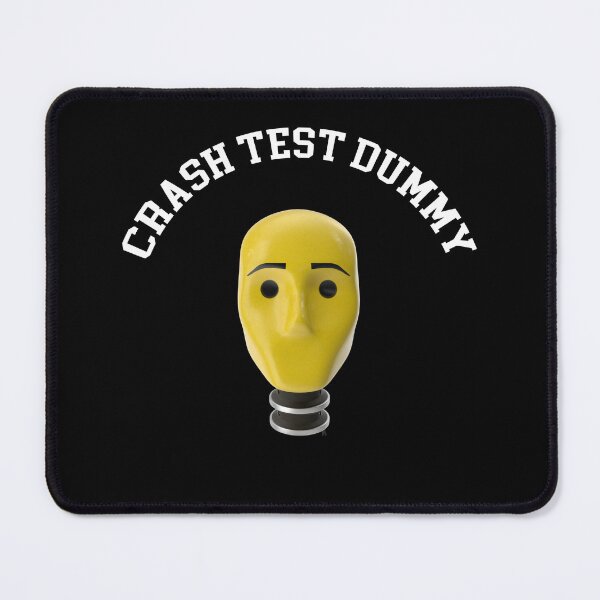 Item preview, Crash Test Dummy Yellow Head with Safety Mark Background designed and sold by activlifewear.