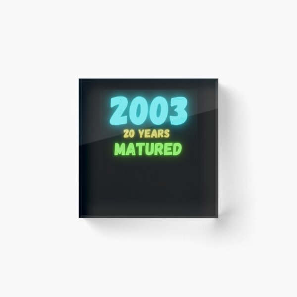 Item preview, 20 years matured 2003 designed and sold by Jettart.