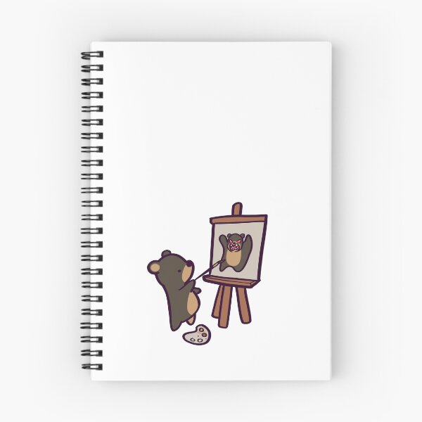 Item preview, Self-Pawtrait - Cute Cartoon Black Bear Painter designed and sold by ThumboArtBumbo.