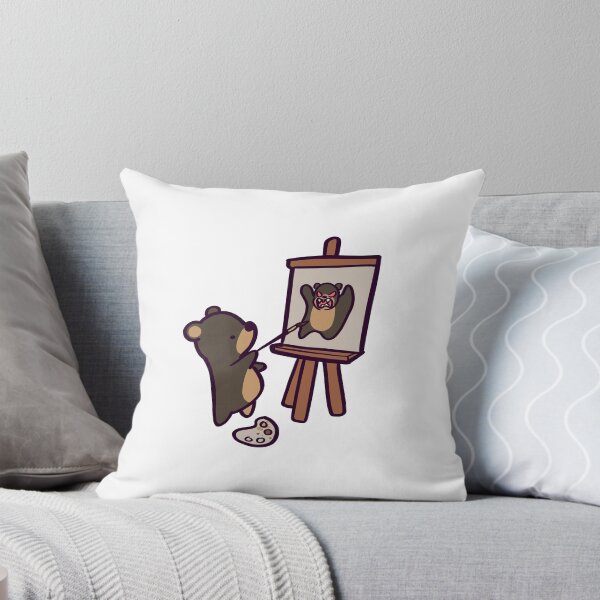 Item preview, Self-Pawtrait - Cute Cartoon Black Bear Painter designed and sold by ThumboArtBumbo.