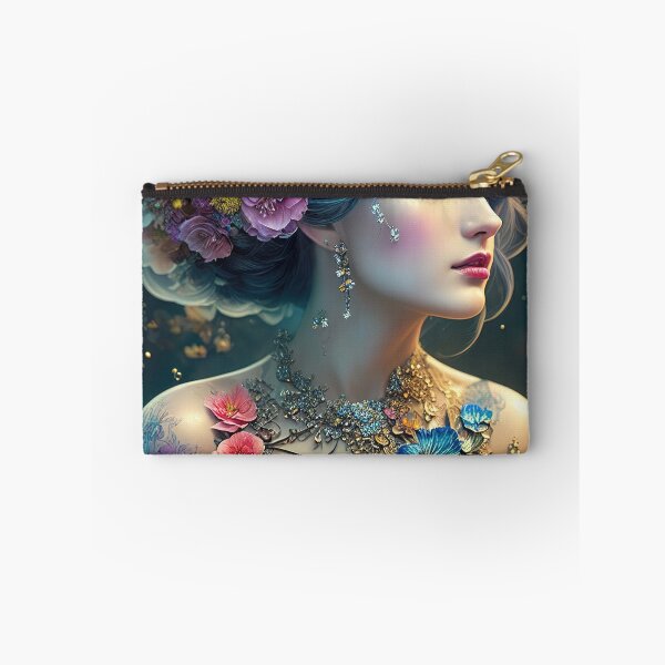 Item preview, Female face portrait covered in flowers designed and sold by RK - Shop.