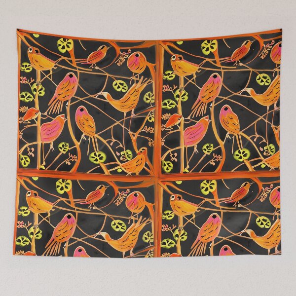 Item preview, Textile Batik Pattern with Floral and Bird Motifs 1 designed and sold by marunoens01.