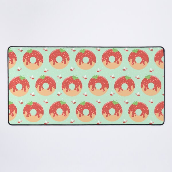 Item preview, Strawberry Donut Turquoise designed and sold by ChallaDesign.