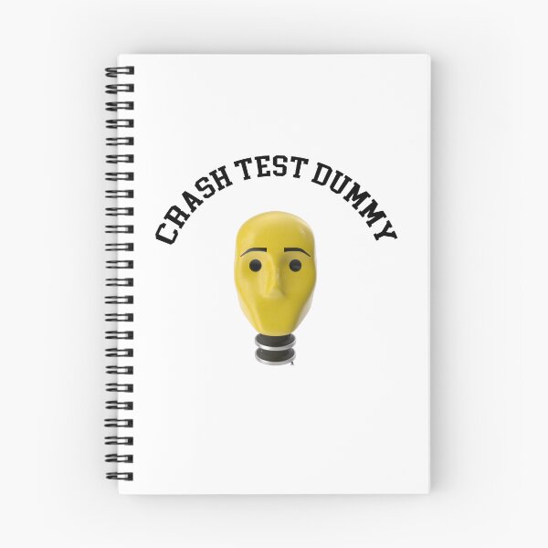 Item preview, Crash Test Dummy Yellow Head with Safety Mark Background designed and sold by activlifewear.